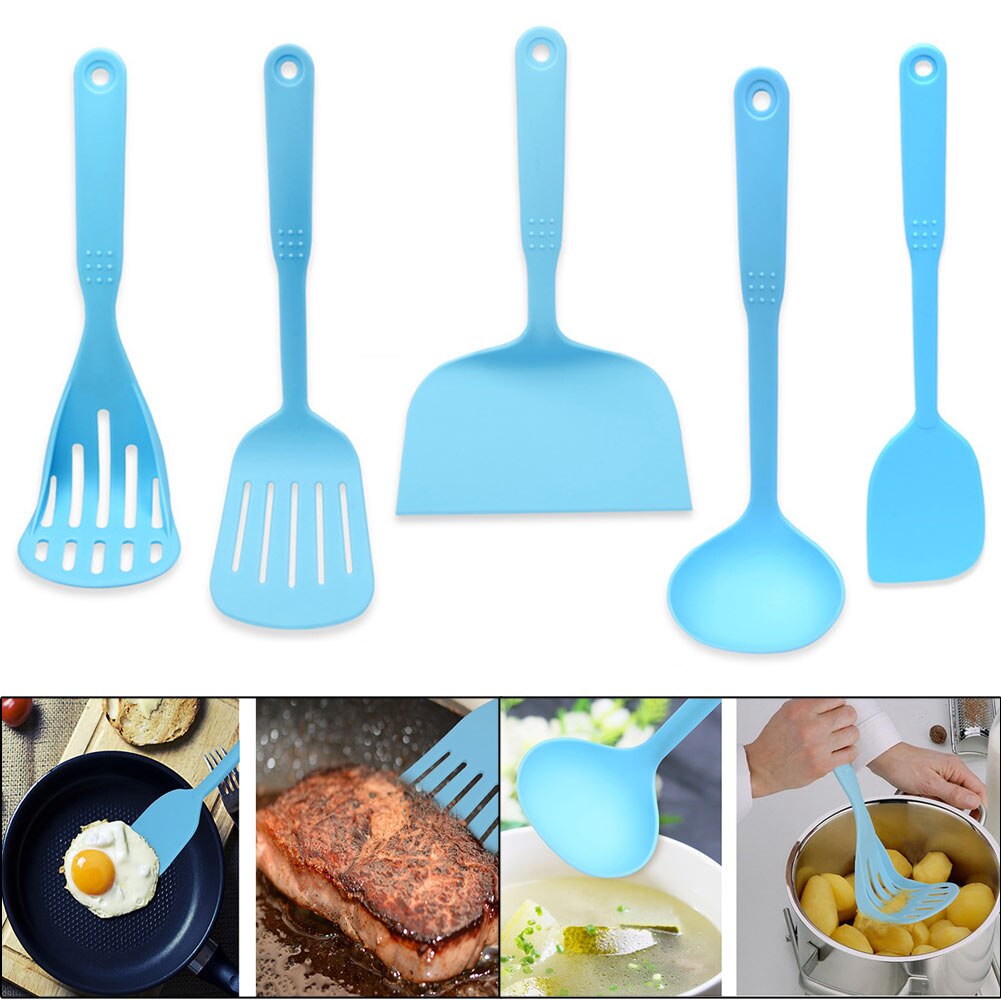 ֹ ǰ Ʈ    Ʈ ū Ӹ     Ǭ /Kitchen Utensils Set Heat Resistant Cooking Tools set Big head shovel Potato presser Scraper Spoon Sh